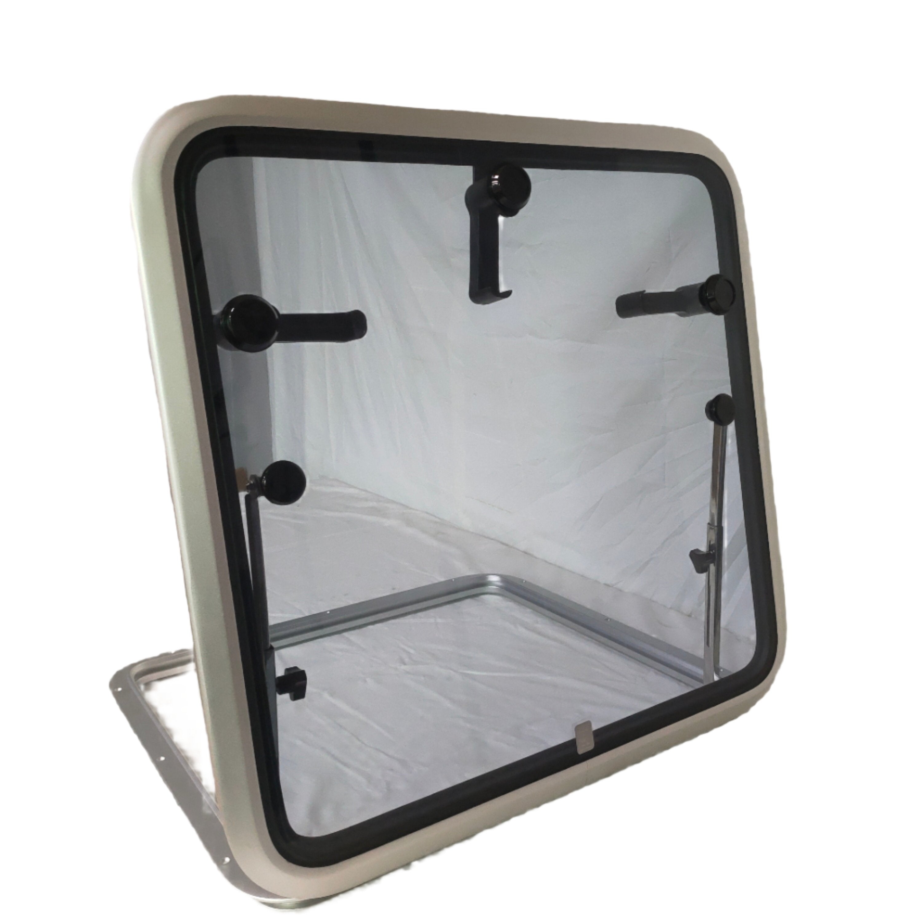 Rectangular Skylight window, Galamarine Deck Hatch/Boat Hatch Porthole. Anodized Aluminum Square Hatch with Tempered Glass for Boat/Yacht/RV