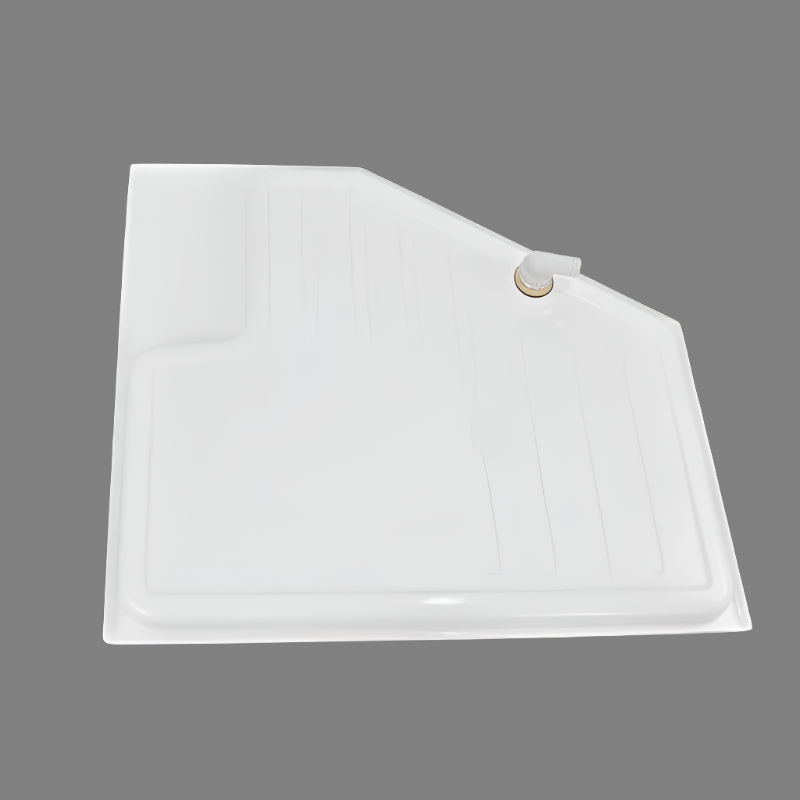 31.5 X 35.5 Inch (800 X 900 mm) Left cutout, RV Bathroom Shower Tray, Small Bathroom Basin Hidden Shower Tray