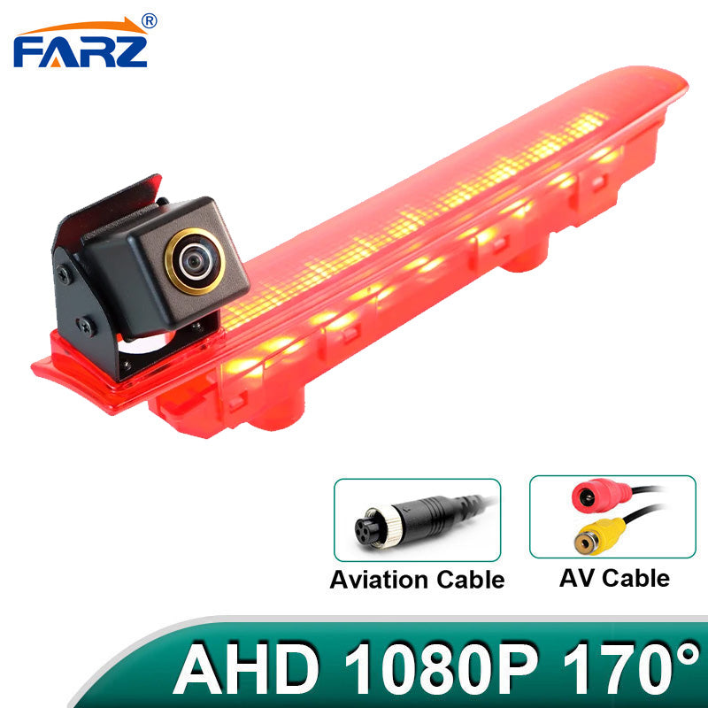 170° AHD 1080P Taillight LED Vehicle Backup Brake Light Roof Mount Rear View Camera For VW Transporter T5 & T6 2010-2019