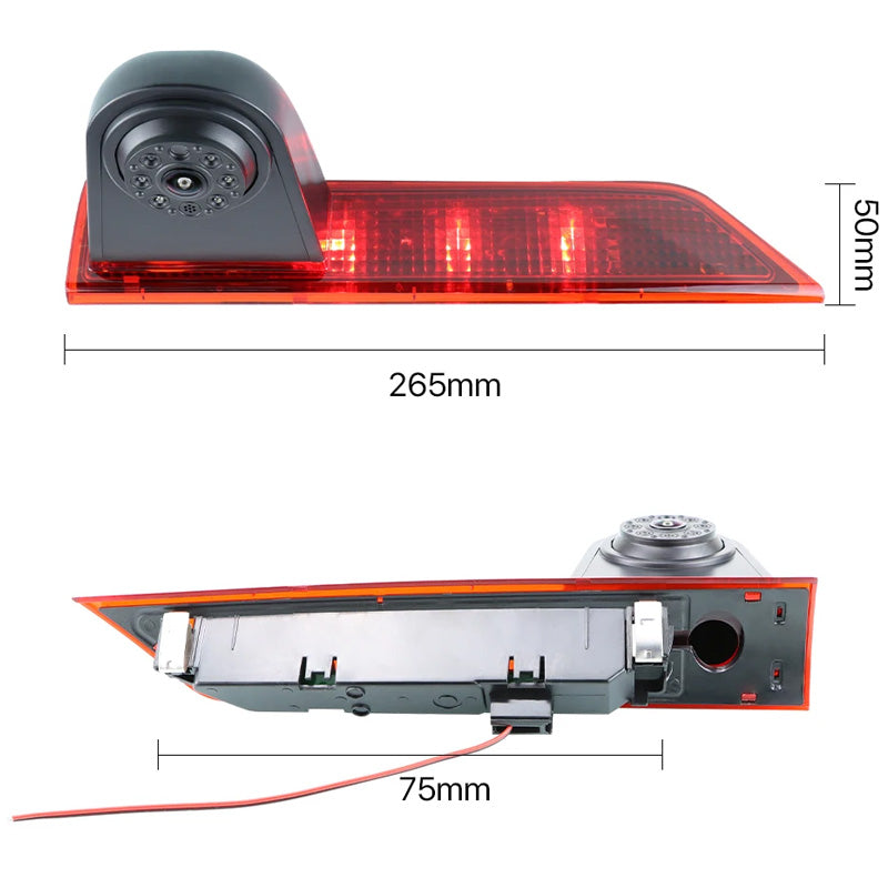 AHD Roof Top Mount Vehicle LED Brake Light Rear View Camera For Ford Transit Custom(2012-04/2019) Transporter Truck Vans