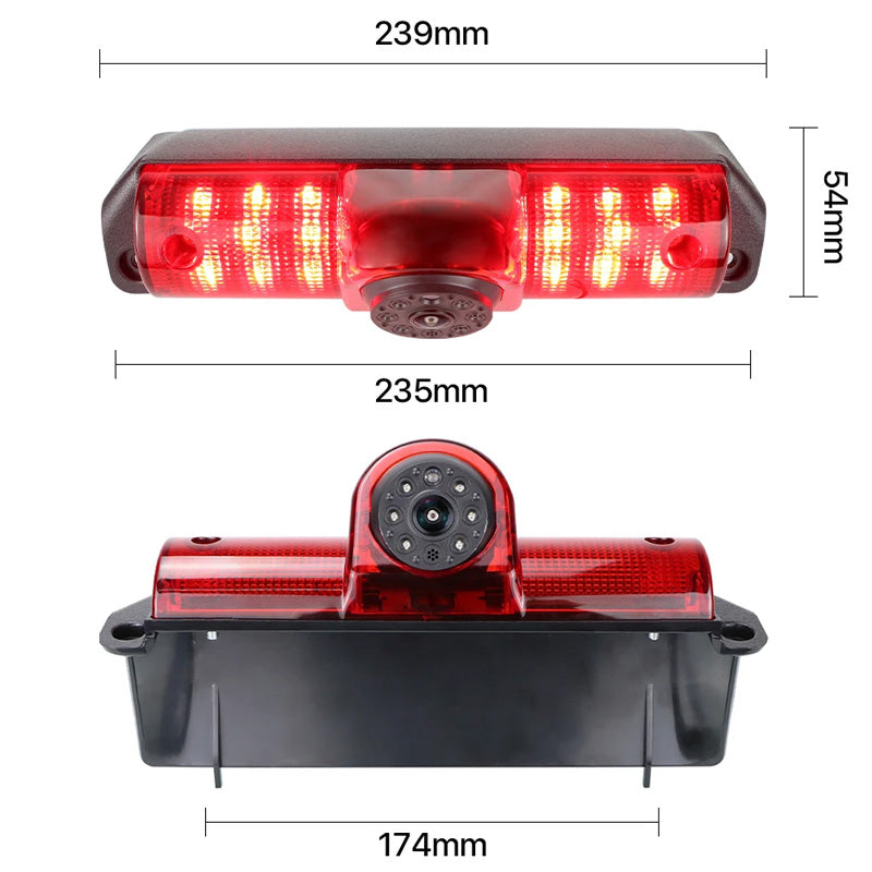 AHD Brake Light Rear View Camera For Chevy Express GMC Savana Cargo Van 1500 2500/3500 2003-2019 Transporter Explorer 2003-2018