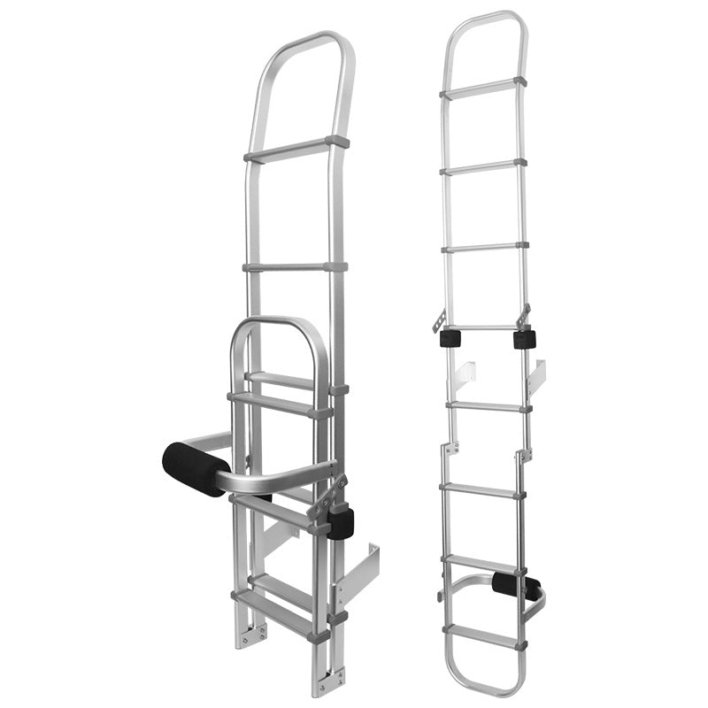 RV aluminum alloy external ladder