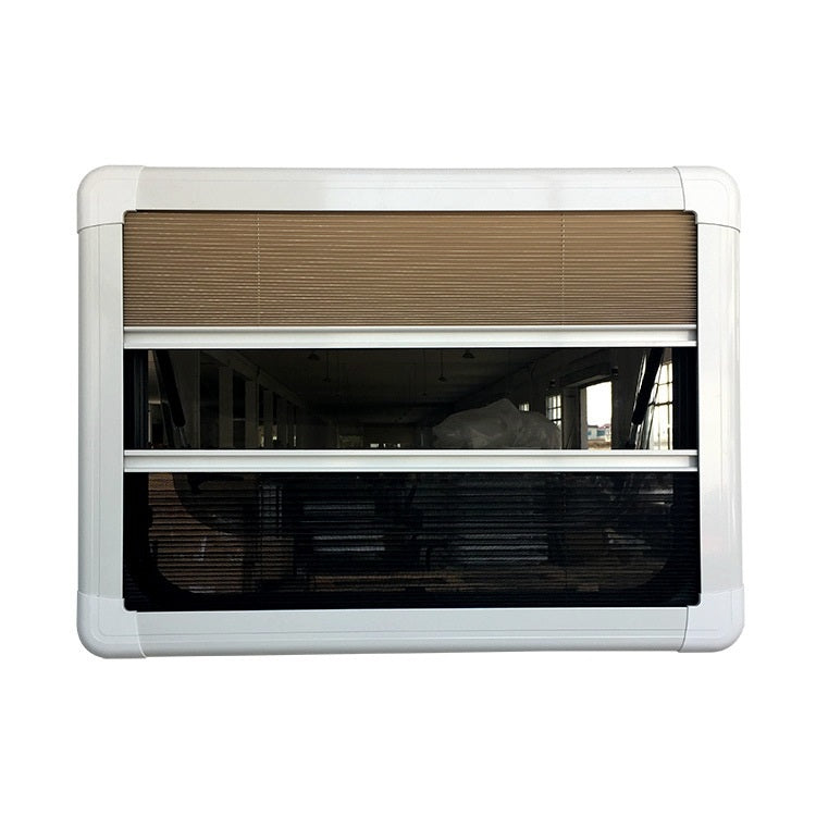 RV Window, Push Pull Style Protection Waterproof Slide, With Interior Shade Blinds