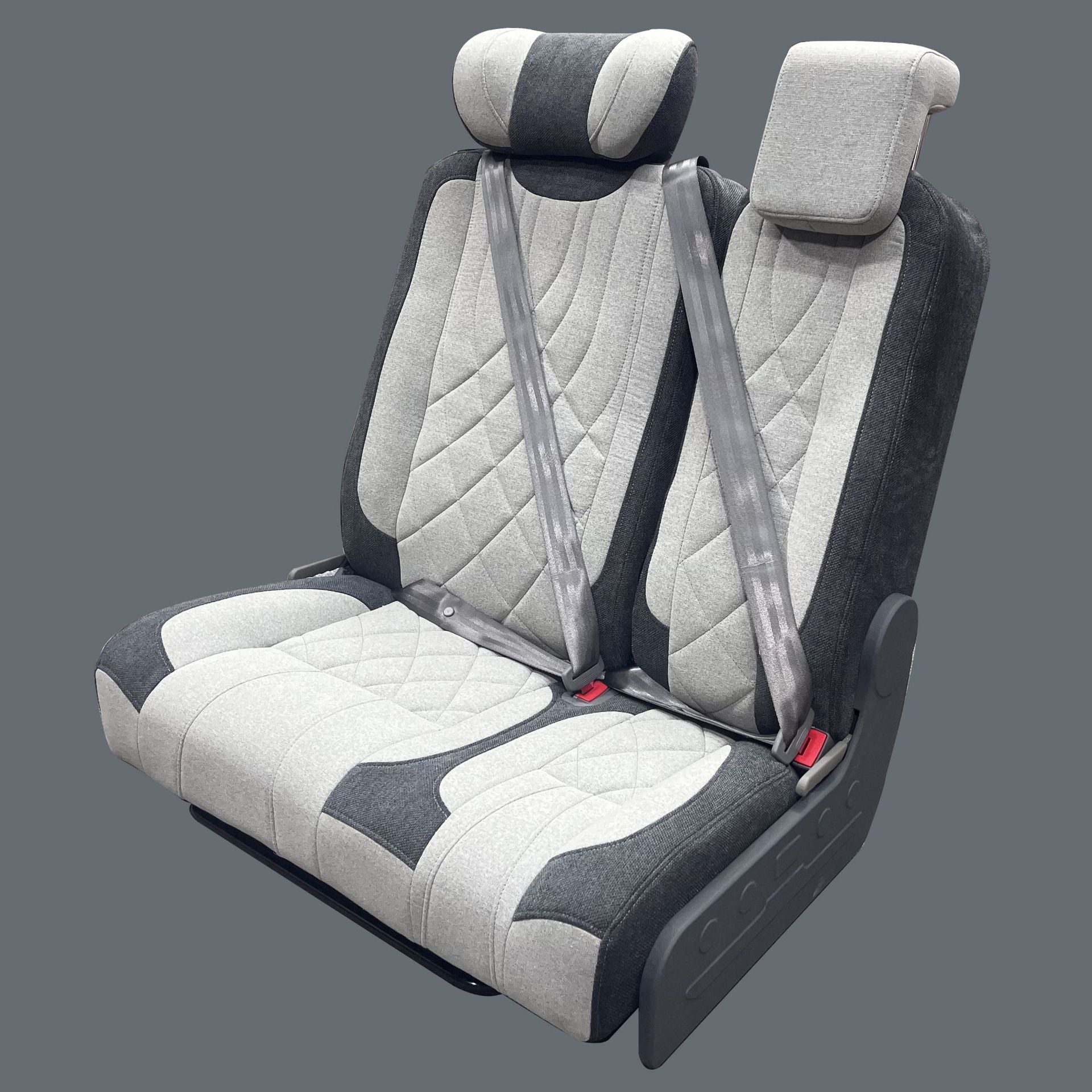 "Magnolia Bloom" RV Seat: Front passenger safety seat with parent-child seating